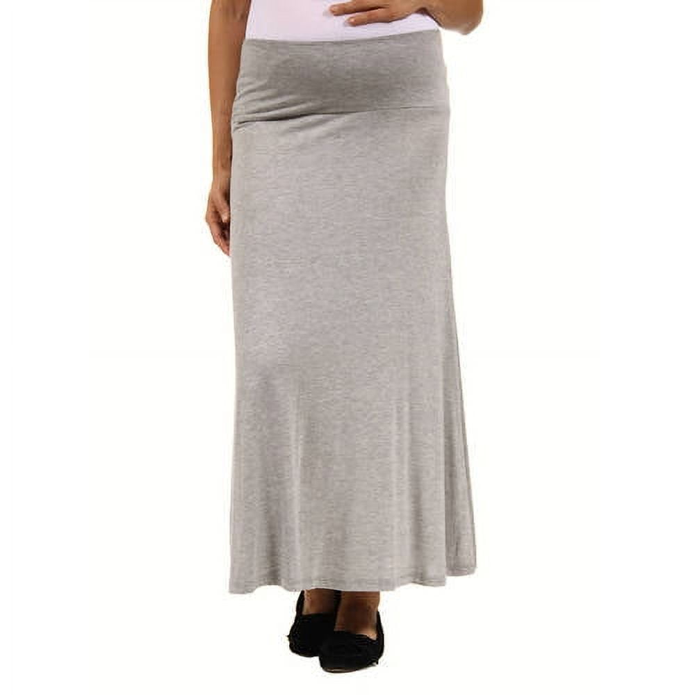 The 2-In-1 Cotton Maternity Maxi Skirt