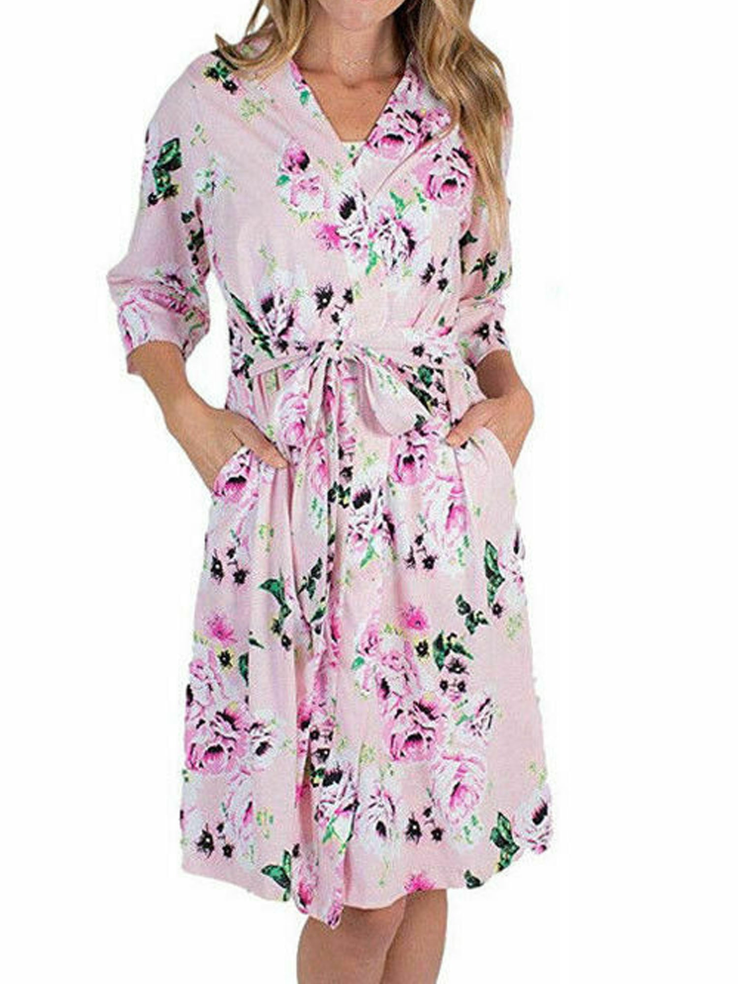 Women's Maternity Nursing Robe Pregnancy Hospital Breastfeeding