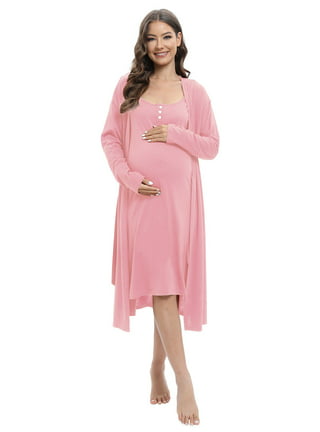 Japanese Weekend Seasonless Wrap Nursing Pajamas - Pink - Small  Nursing  pajamas, Maternity nursing pajamas, Maternity sleepwear