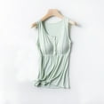 thumbnail image 1 of Women's Maternity Nursing Tank Top Pleated Tunic Top U-Neck Solid Color Sleeveless Breast Feeding Pregnant Nursing Vest Top Strappy Cami Cotton Tops LooseEastfeeding Clothes Plus Size Green XL, 1 of 3