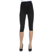 Women s Maternity Over The Belly Capri Crop Support Leggings