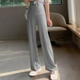 thumbnail image 1 of Women's Maternity Pants Casual Loose Wide Leg Cozy Pant Pregnancy Palazzo Lounge Trousers with Pockets Gray XXL-特大码, 1 of 3
