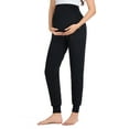 thumbnail image 1 of Women's Maternity Pants Casual Maternity Activewear Pregnancy Sweatpants with Pockets, 1 of 6