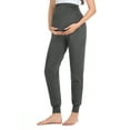 thumbnail image 1 of Women's Maternity Pants Casual Maternity Activewear Pregnancy Sweatpants with Pockets, 1 of 6