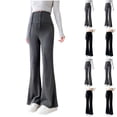 thumbnail image 1 of Women's Maternity Pants Maternity Pants Pregnant Women's Solid Color Long Pants for Spring And Fall Elastic Waist Outerwear Belly Support Non-Tight Belly Pants Gray Xxl, 1 of 5