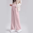 thumbnail image 1 of Women's Maternity Pants Trousers Over Bump Long Pants with Pockets Pregnancy Sweatpants Pink XL, 1 of 5