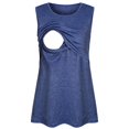 thumbnail image 1 of Women's Maternity Shirts Short Sleeves Nursing Tops Double Laye Breastfeeding Tees Pregnancy Clothes, Size XL, 1 of 5
