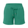thumbnail image 1 of Women's Maternity Shorts Double Layered Pleats Underbelly Stretch Waist Comfortable Casual Summer Shorts with Pockets for Pregnancy Yoga Outfits, 1 of 2