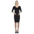 thumbnail image 1 of Women's Maternity ¾ Sleeve Bodycon Dress, 1 of 4