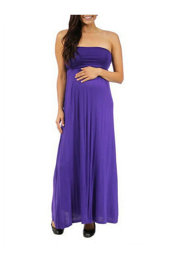 Women's Maternity Strapless Maxi Dress
