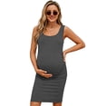 thumbnail image 1 of Women's Maternity Tank Dresses Sleeveless Pregnancy Dresses, 1 of 6