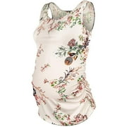 Hwmodou Pregnant T-Shirts Women Top Floral Maternity Sleeve Stripe Short Women T-shirt Breastfeeding Blouse Pregnancy Clothes T-Shirt For Woman