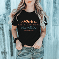 thumbnail image 1 of Women's Matthew 17:20 "Faith Can Move Mountains" Graphic T-Shirt Cotton Short Sleeve Round Neck Top Black S-5XL, 1 of 5