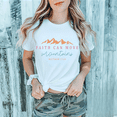 thumbnail image 1 of Women's Matthew 17:20 "Faith Can Move Mountains" Graphic T-Shirt Cotton Short Sleeve Round Neck Top White S-5XL, 1 of 5