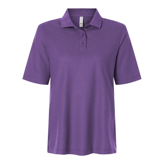 Harriton M105W Women's Maverick CVC Pique Polo-TEAM PURPLE-XL