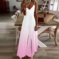 thumbnail image 1 of Women's Maxi Dress Sleeveless Spaghetti Strap V Neck Summer Dress for Beach Wedding Date Night Evening Party Sundress, 1 of 5