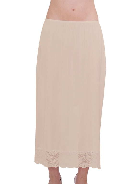 Women's Maxi, Half Slip Vintage Style 32 with All Around Lace