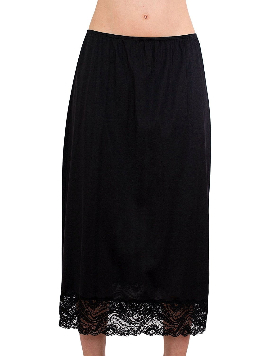 Women's Maxi, Half Slip Vintage Style 32 with All Around Lace