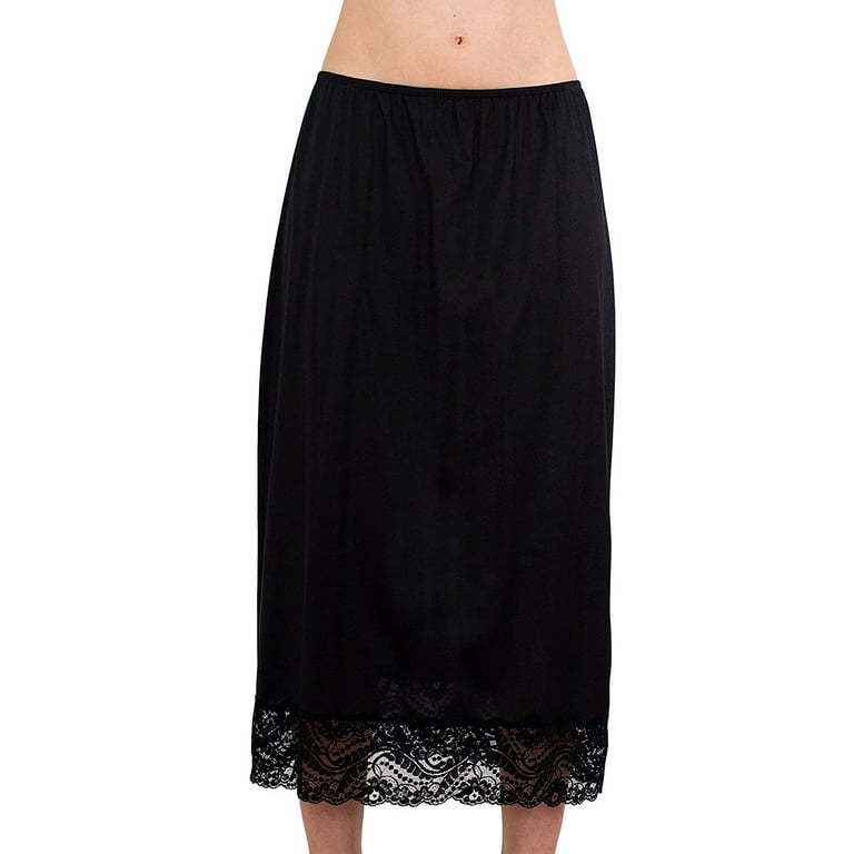 Women s Maxi Half Slip Vintage Style 32 with All Around Lace