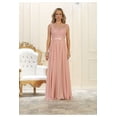 thumbnail image 1 of Women's May Queen Dusty Rose Pink Pink Bridesmaid Dresses Satin and Plus Size Gowns MQ1428 14, 1 of 1