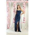 thumbnail image 1 of Women's May Queen MQ1992 Cowl Neck Bridesmaids Dress Midnight Blue 8, 1 of 1