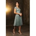 thumbnail image 1 of Women's May Queen Mother Of The Bride V-Neck A-Line Sequin Dress MQ2162 Sage Green 5XL, 1 of 1