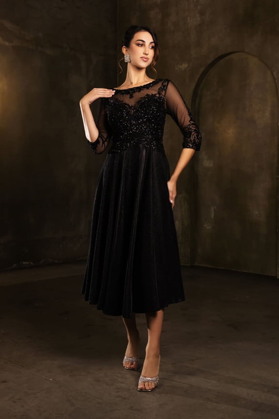 Women's May Queen Funeral Dress Black & Ladies Plus Size Outfit MQ2124 2XL