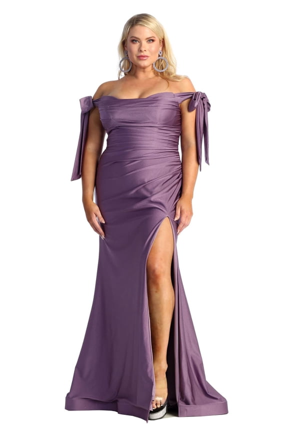 Women's May Queen Plus Size Prom 2026 Dress Long Outfit evening elegant Gown MQ1858 Victorian Lilac Lavender 24