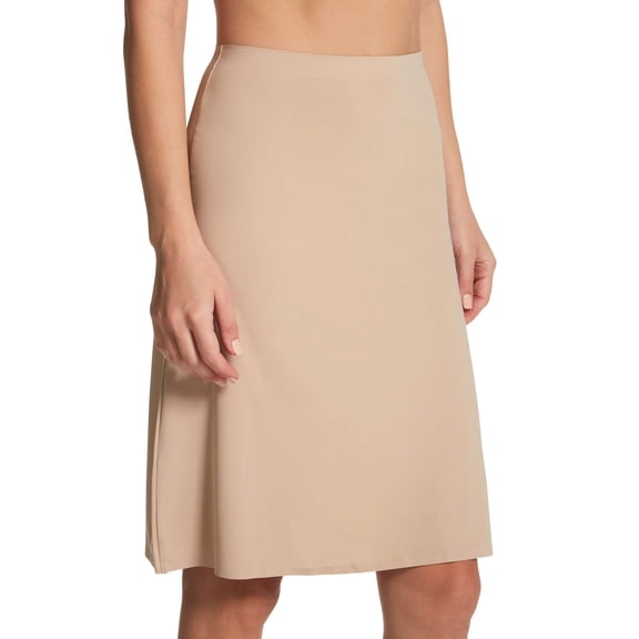 MeMoi Women's  High-Waist Double-Bonded 22" Half Slip - Womens - Female (S, Nude)