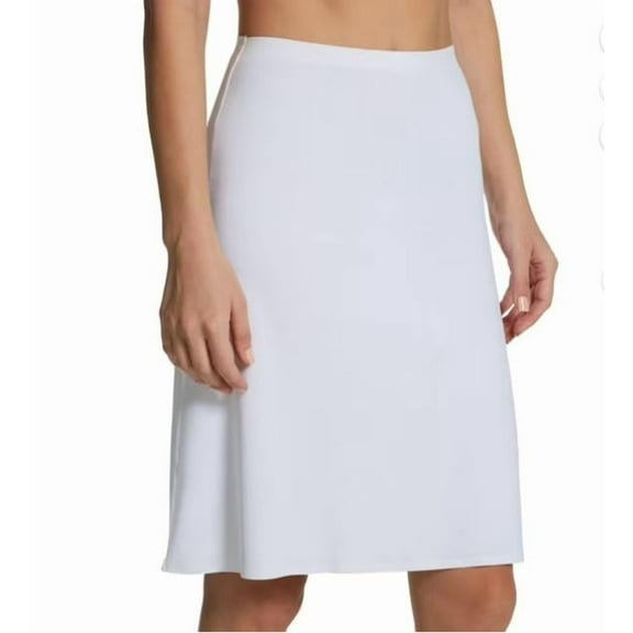 MeMoi Women's  High-Waist Double-Bonded 22" Half Slip - Womens - Female, M, White
