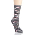 thumbnail image 1 of MeMoi Sushi Bamboo Blend Crew Novelty Socks - Womens - Female, 9-11, Medium Gray Heather, 1 of 7