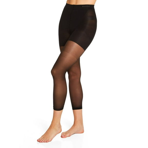 Women's MeMoi MM-291 Body Smoother Footless Sheer (Black XL)