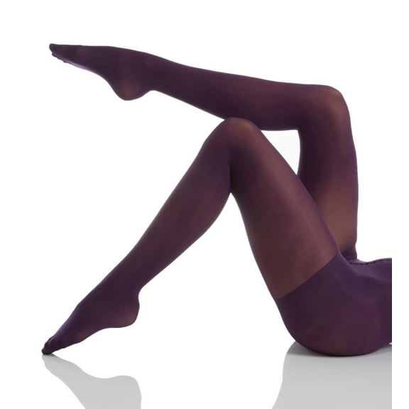 Women's MeMoi MO-312 Perfectly Opaque Control Top Tights (Blackberry Cordial M/L)