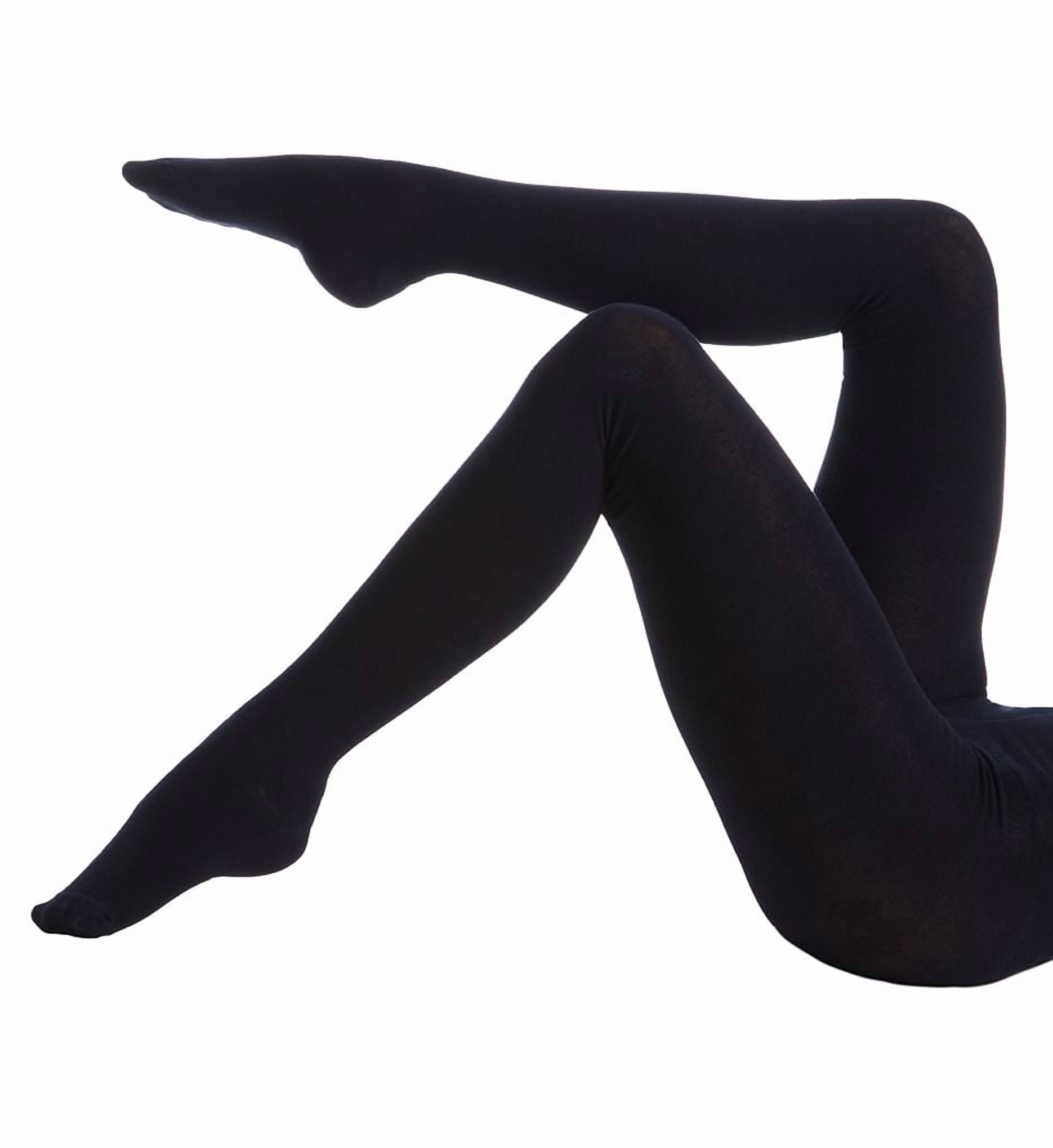 Women's MeMoi MO-325 Flat Knit Sweater Tights (Dark Gray Heather L