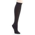 thumbnail image 1 of MeMoi Women's Cotton Blend Solid Knit Knee High Socks - Womens - Female, One Size, Black, 1 of 2