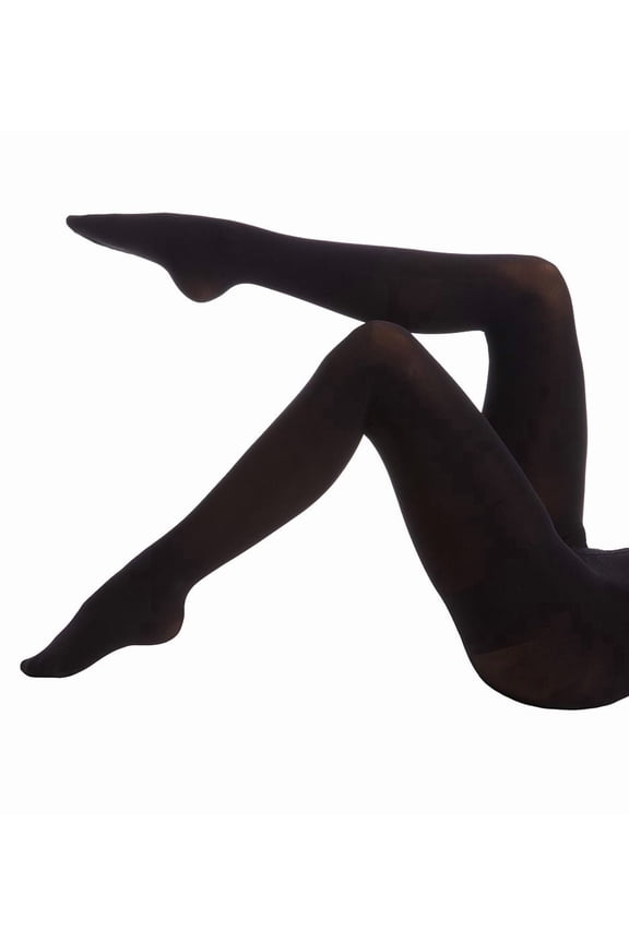 Women's MeMoi MO-892 FirmFit Control Top Tights (Black S/M)