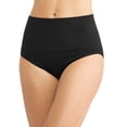 thumbnail image 1 of Women's MeMoi MSM-101 SlimMe Seamless Hi Waist Control Brief Panty (Black L), 1 of 2