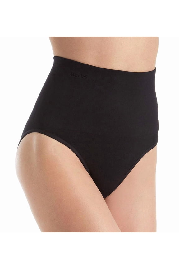 SlimMe High-Waisted Moderate Coverage Seamless Shaper Brief - Womens - Female, Q1, Black