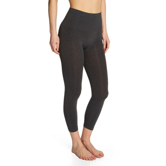 Women's MeMoi MSM-110 SlimMe Seamless High Waisted Shaping Legging (Heather Charcoal S)