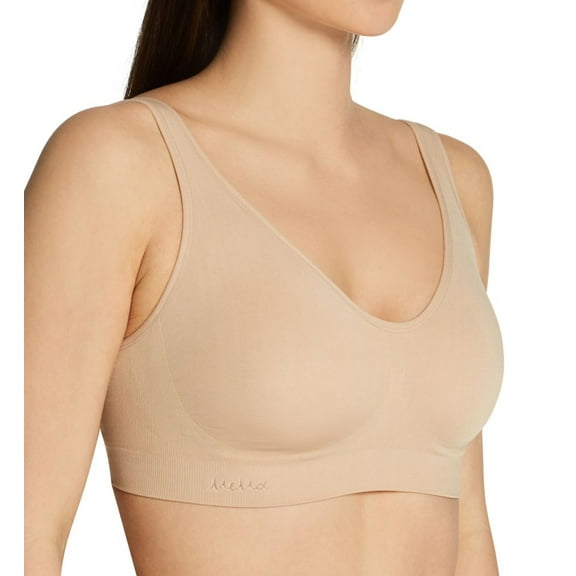 SlimMe Women's Wireless Comfort Shaper Bra - Womens - Female, Medium, Nude