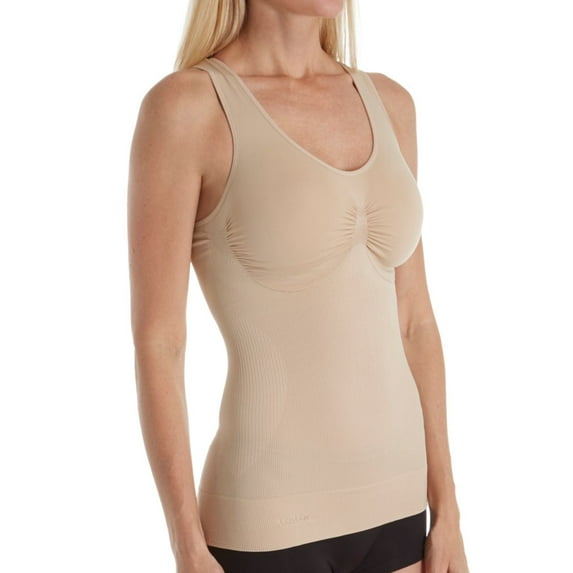 Women's MeMoi MSM-191 SlimMe Seamless Shaping Sports Tank (Nude 1X)