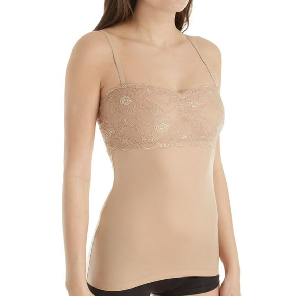 Women's MeMoi SLU-115 SlimLuxe Lace Bust Shaping Cami (Nude/Nude XL)