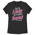 thumbnail image 1 of Women's Mean Girls Distressed Get In Loser Graphic Tee Black 2X Large, 1 of 4