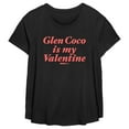 thumbnail image 1 of Women's Mean Girls Glen Coco Is My Valentine Graphic Tee Black 5X, 1 of 3