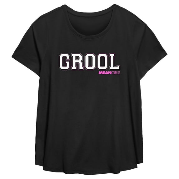 Women's Mean Girls Grool Graphic Tee Black 5X