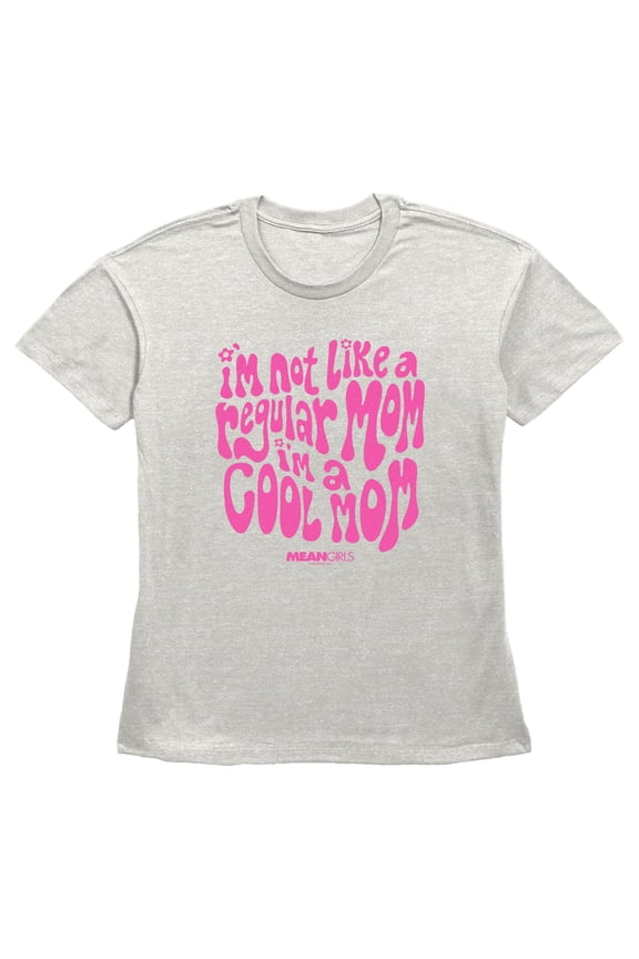Women's Mean Girls I'm Not a Regular Mom Retro Graphic Tee Oatmeal Small
