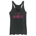 thumbnail image 1 of Women's Mean Girls Little Dramatic Racerback Tank Top Black Heather 2X Large, 1 of 4