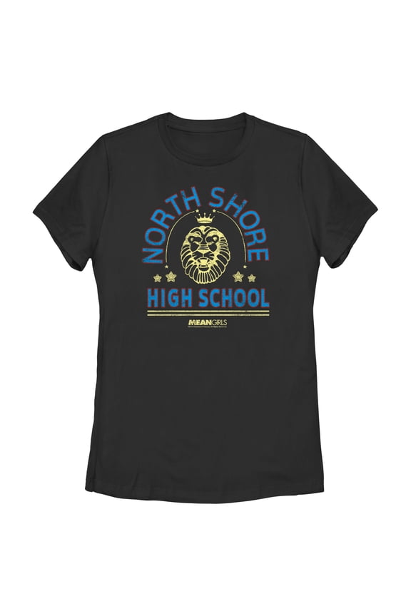 Women's Mean Girls North Shore High School Logo Graphic Tee Black Small