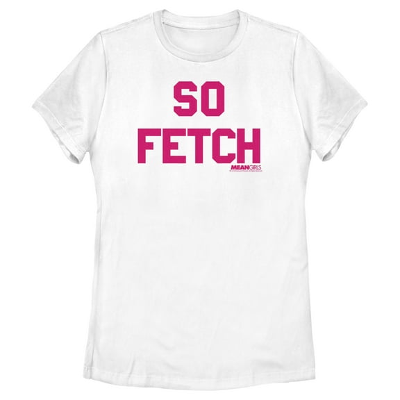 Women's Mean Girls So Fetch Graphic Tee White X Large