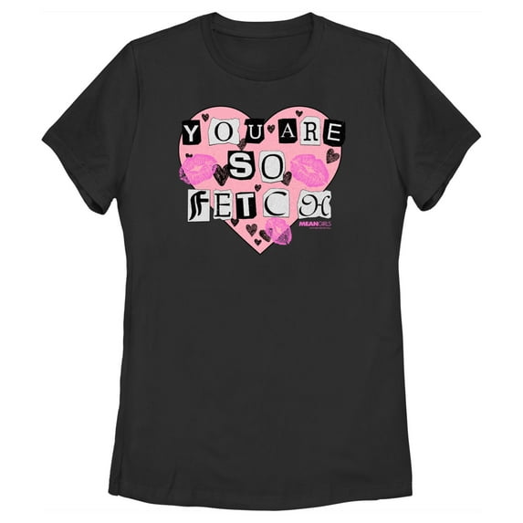 Women's Mean Girls You Are So Fetch Graphic Tee Black Medium